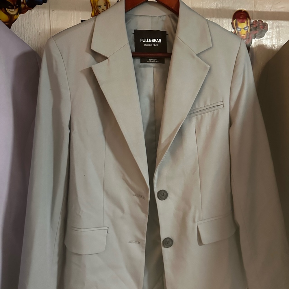 Pull&Bear Women’s  Blazer in Light Blue
